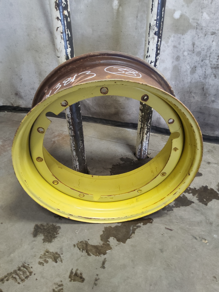 16"W x 38"D, John Deere Yellow 12-Hole Stub Disc