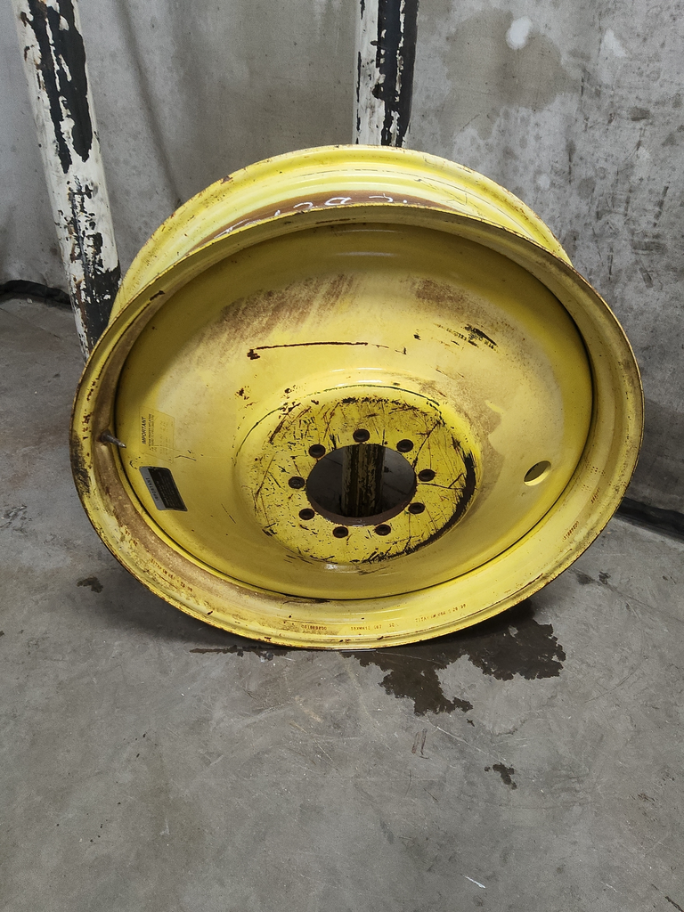 10"W x 38"D, John Deere Yellow 9-Hole Formed Plate