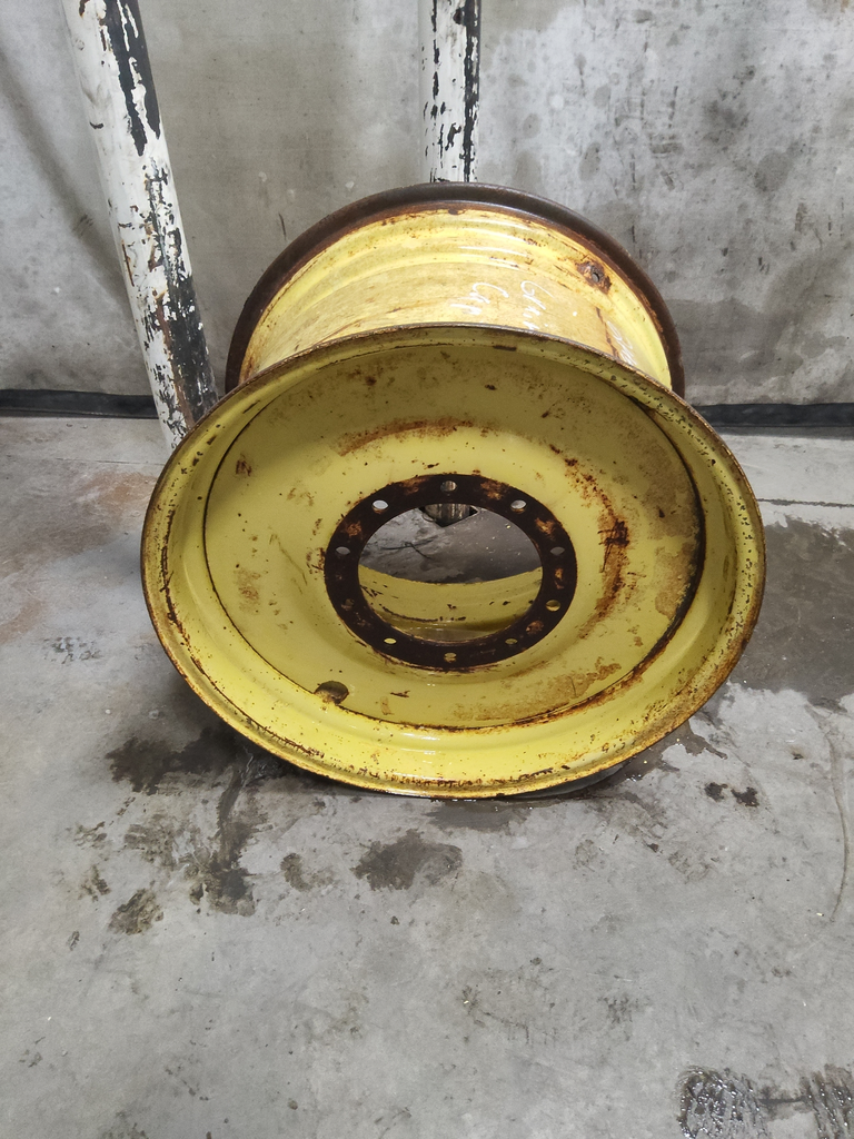 21"W x 32"D, John Deere Yellow 10-Hole Formed Plate