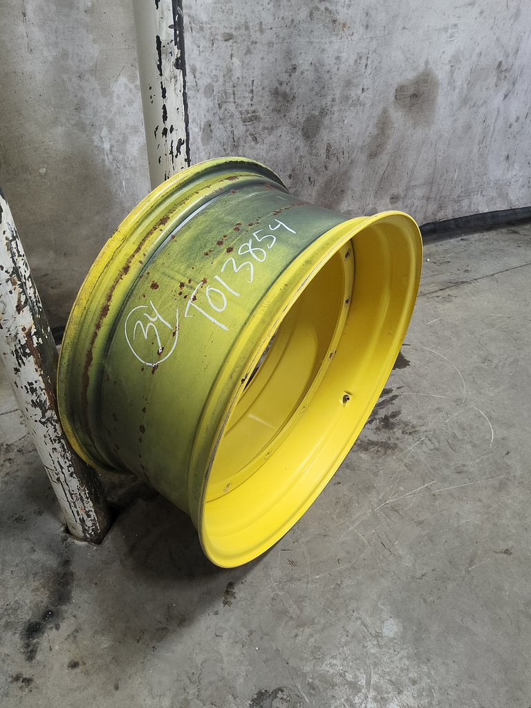 15"W x 34"D, John Deere Yellow 12-Hole Stub Disc