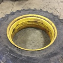 480/80R38 Goodyear Farm Dyna Torque Radial R-1 on John Deere Yellow 0-Hole Double Bevel 38" Cast 65%