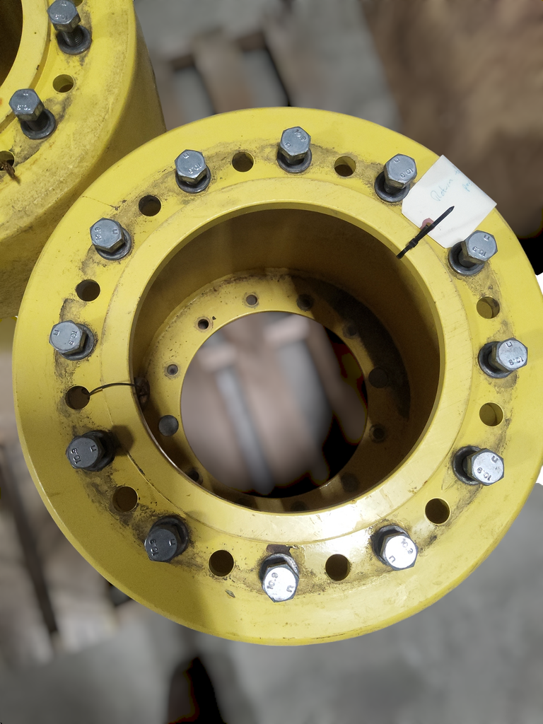 12-Hole 21.5"L Hub Extension, John Deere Yellow