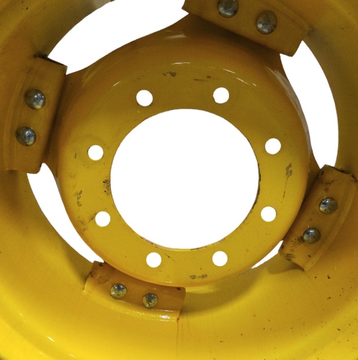 8-Hole Rim with Clamp/U-Clamp (groups of 2 bolts) Center for 24" Rim, John Deere Yellow