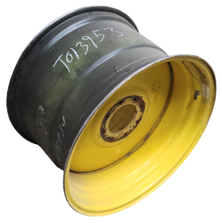 18"W x 28"D, John Deere Yellow 8-Hole Formed Plate