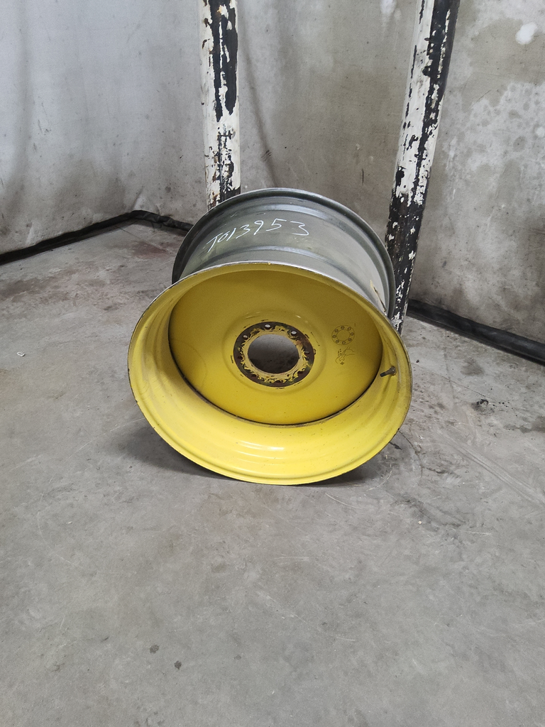 18"W x 28"D, John Deere Yellow 8-Hole Formed Plate