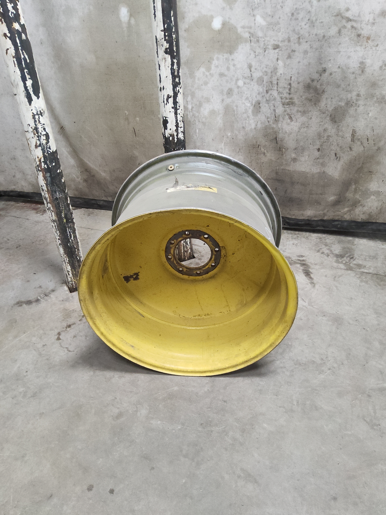 18"W x 28"D, John Deere Yellow 8-Hole Formed Plate