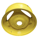 15"W x 34"D Rim with Clamp/U-Clamp (groups of 2 bolts) Rim with 8-Hole Center, John Deere Yellow