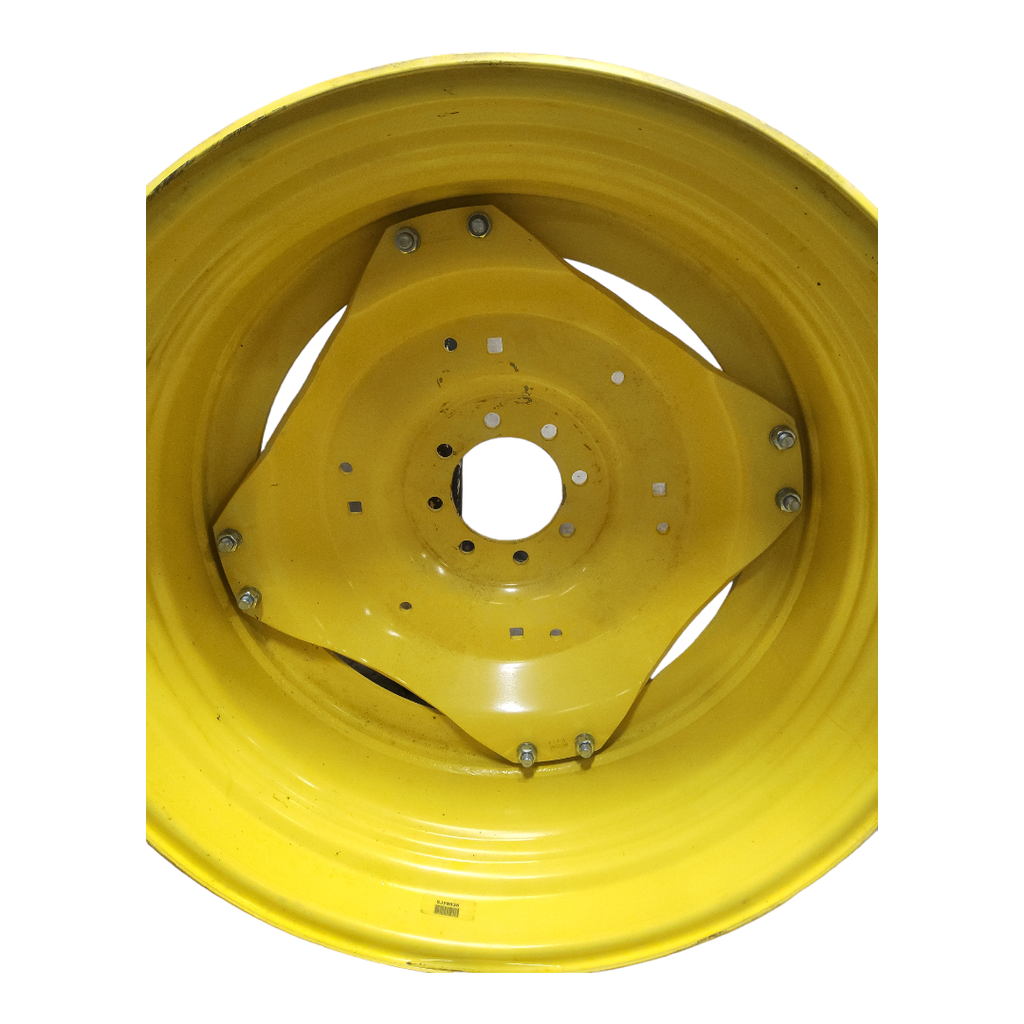 16"W x 34"D Stub Disc (groups of 2 bolts) Rim with 8-Hole Center, John Deere Yellow