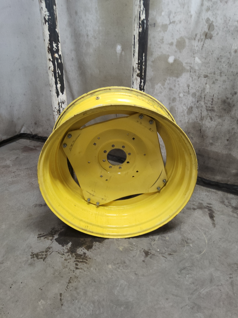 15"W x 38"D, John Deere Yellow 8-Hole Rim with Clamp/U-Clamp (groups of 2 bolts)