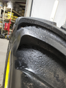 VF 900/60R32 Firestone Maxi Traction CFO R-1W on John Deere Yellow 20-Hole Formed Plate 85%
