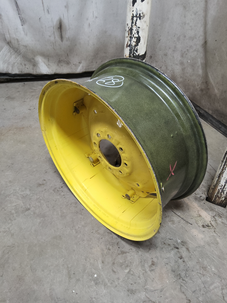 11"W x 28"D, John Deere Yellow 6-Hole Rim with Clamp/Loop Style