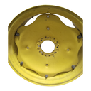 8-Hole Rim with Clamp/Loop Style Center for 28" Rim, John Deere Yellow