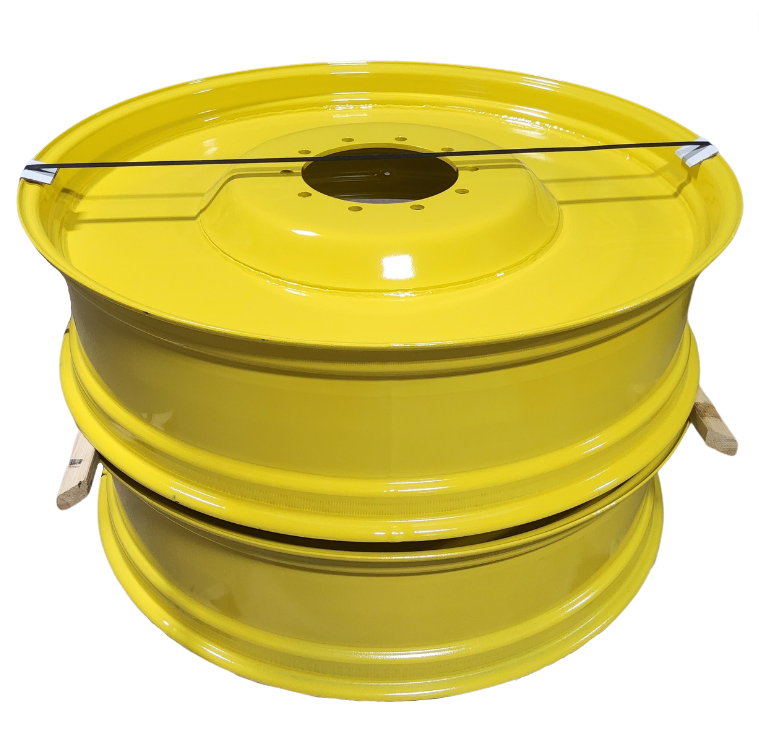 12"W x 46"D, John Deere Yellow 10-Hole Formed Plate