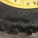 320/85R34 Goodyear Farm Dyna Torque Radial FWA R-1 on John Deere Yellow 10-Hole Waffle Wheel (Groups of 3 bolts) 70%