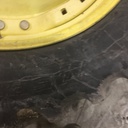 320/85R34 Goodyear Farm Dyna Torque Radial FWA R-1 on John Deere Yellow 10-Hole Waffle Wheel (Groups of 3 bolts) 70%