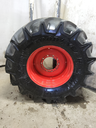 LSW 750/60R30 Goodyear Farm Optitrac R-1W on Fendt/Agco Red 10-Hole Formed Plate 95%