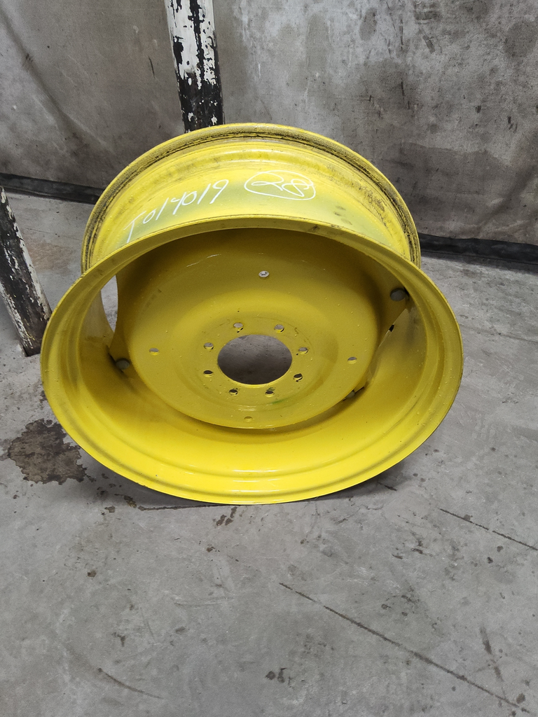 12"W x 28"D, John Deere Yellow 6-Hole Rim with Clamp/Loop Style