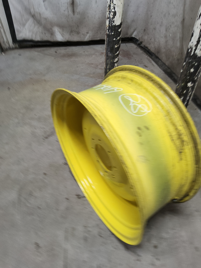 12"W x 28"D, John Deere Yellow 6-Hole Rim with Clamp/Loop Style