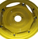 8-Hole Rim with Clamp/Loop Style Center for 28" Rim, John Deere Yellow