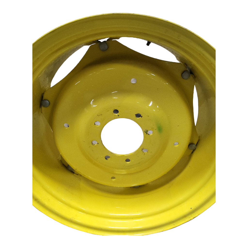 8-Hole Rim with Clamp/Loop Style Center for 28" Rim, John Deere Yellow