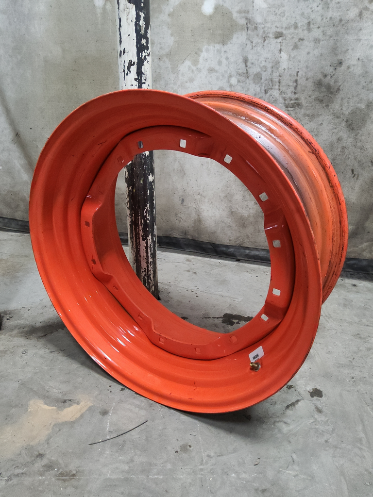 13"W x 30"D, Kubota Orange 8-Hole Waffle Wheel (Groups of 2 bolts)