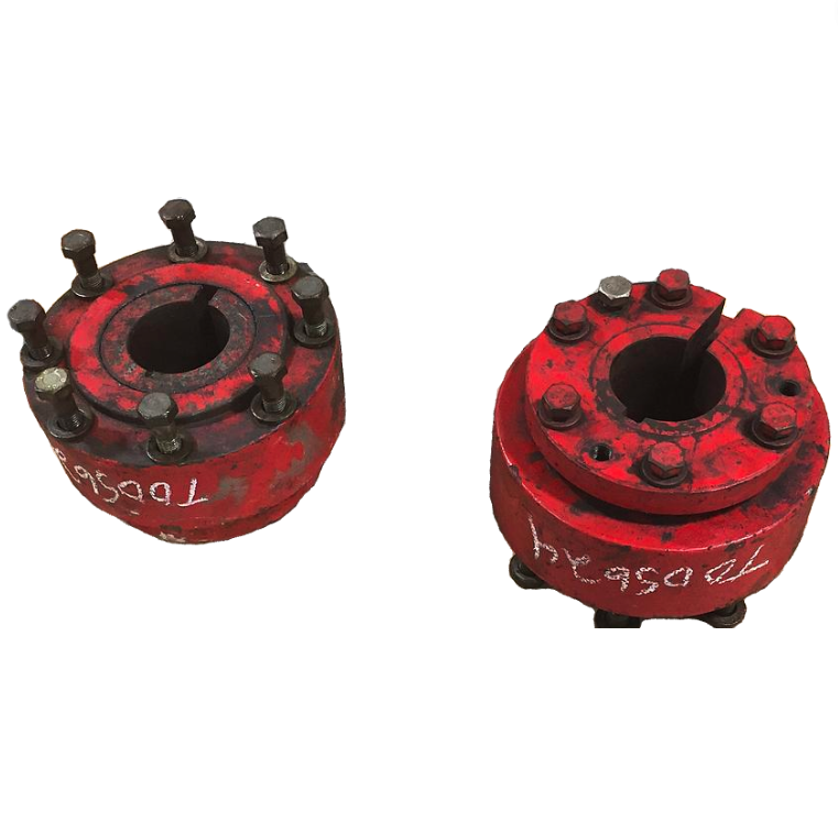8-Hole Wedg-Lok OE Style, 4" (101.6mm) axle, Red