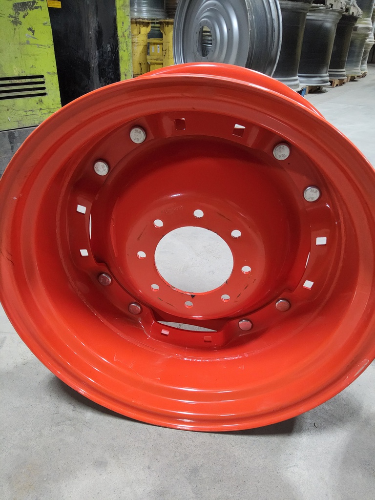 8-Hole Waffle Wheel (Groups of 2 bolts) Center for, Kubota Orange