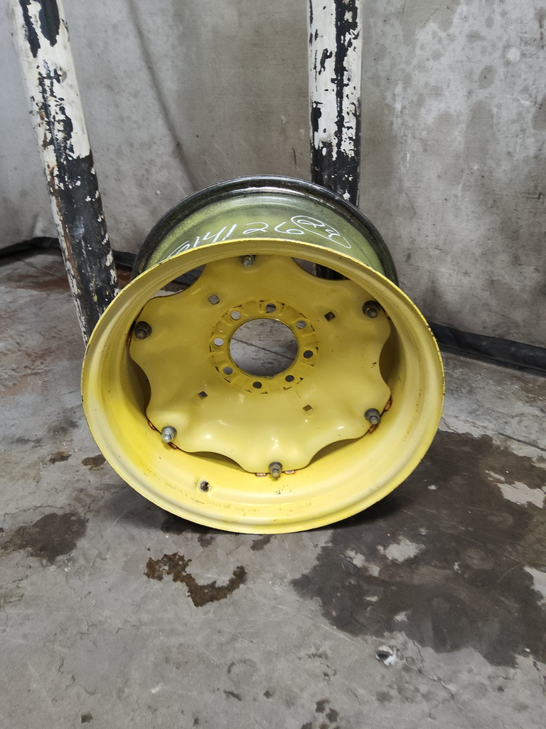 15"W x 24"D, John Deere Yellow 6-Hole Rim with Clamp/Loop Style