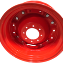 8-Hole Waffle Wheel (Groups of 2 bolts) Center for 24" Rim, Kubota Orange