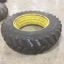 480/80R38 Goodyear Farm Dyna Torque Radial R-1 on John Deere Yellow 0-Hole Double Bevel Ag 40%