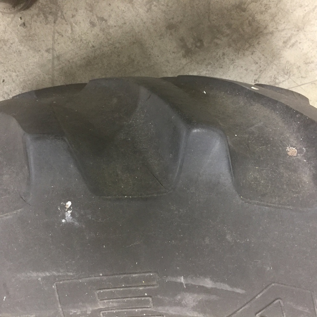 480/80R38 Goodyear Farm Dyna Torque Radial R-1 on John Deere Yellow 0-Hole Double Bevel Ag 40%