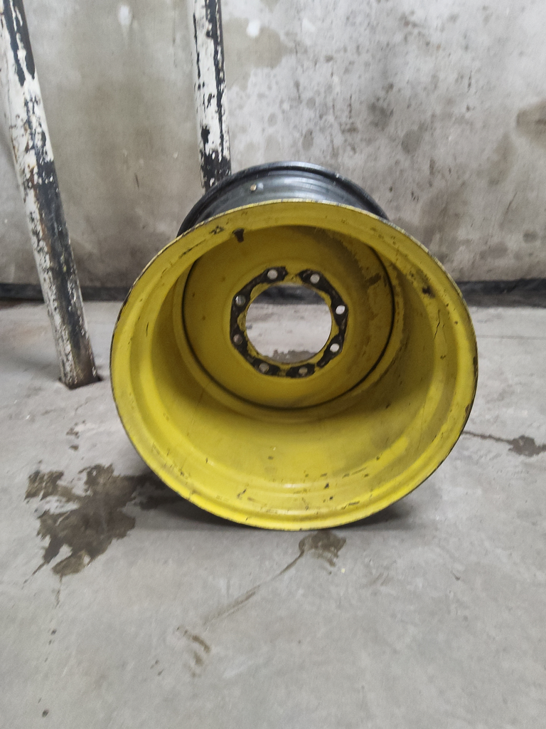 25"W x 26"D, John Deere Yellow 8-Hole Formed Plate