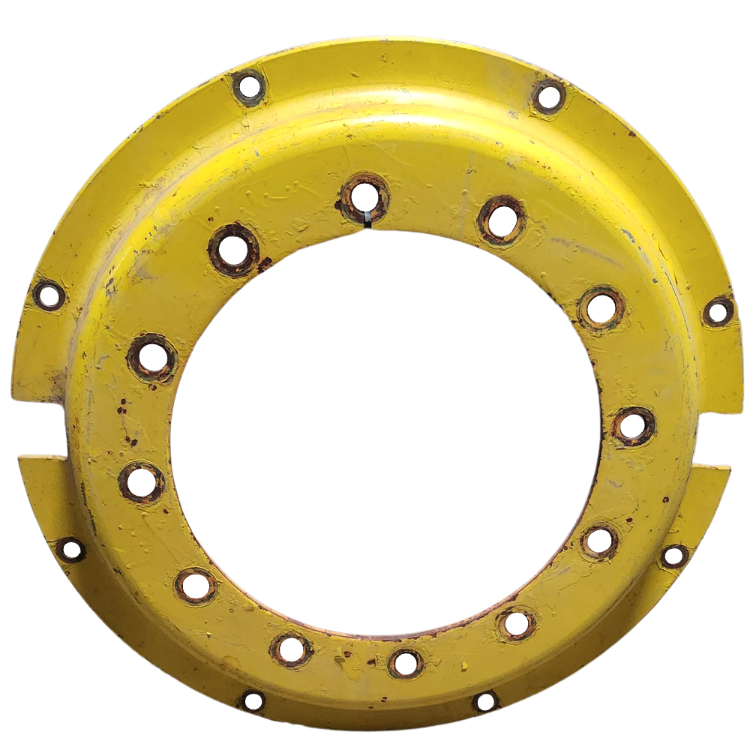 12-Hole Rim with Clamp/Loop Style Center for 28" Rim, John Deere Yellow