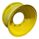 9"W x 18"D, John Deere Yellow 8-Hole Formed Plate