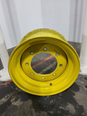 9"W x 18"D, John Deere Yellow 8-Hole Formed Plate