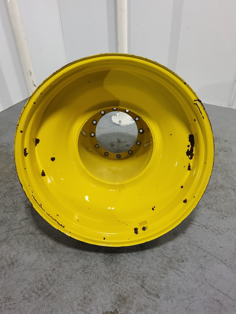 10"W x 38"D, John Deere Yellow 12-Hole FWA Direct Bolt Dual