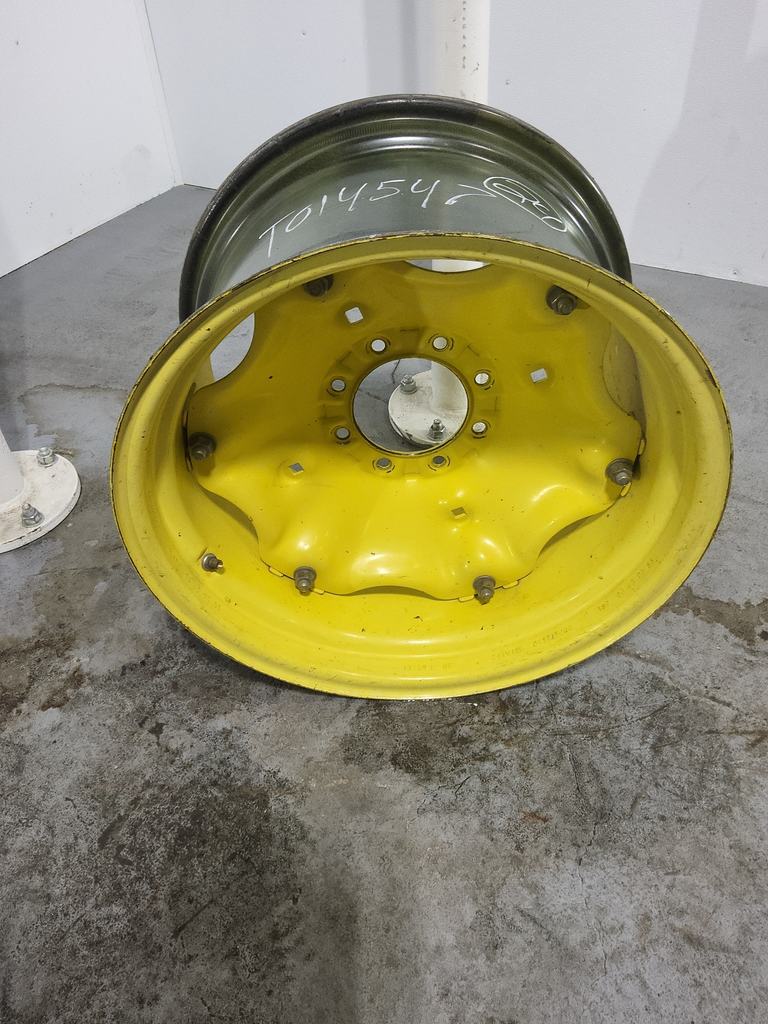 15"W x 24"D, John Deere Yellow 6-Hole Rim with Clamp/Loop Style