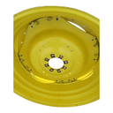 8-Hole Waffle Wheel (Groups of 2 bolts, W/Weight Holes) Center for 38"-54" Rim, John Deere Yellow