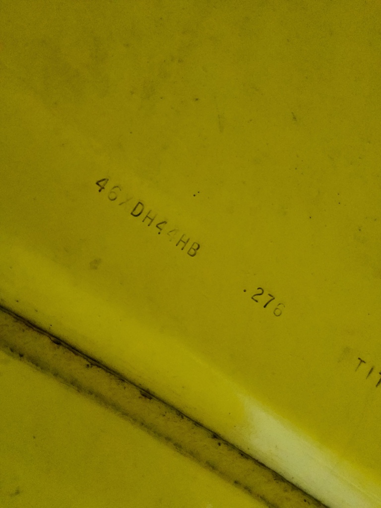 44"W x 46"D, John Deere Yellow 20-Hole Formed Plate