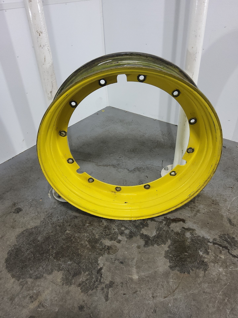 10"W x 38"D, John Deere Yellow 12-Hole Stub Disc