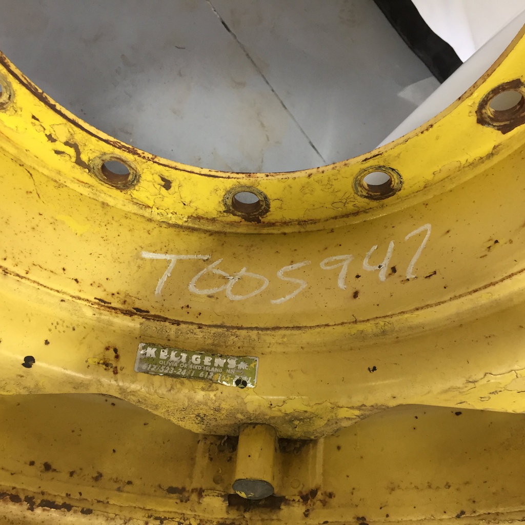 12-Hole Rim with Clamp/Loop Style Center for 30" Rim, John Deere Yellow