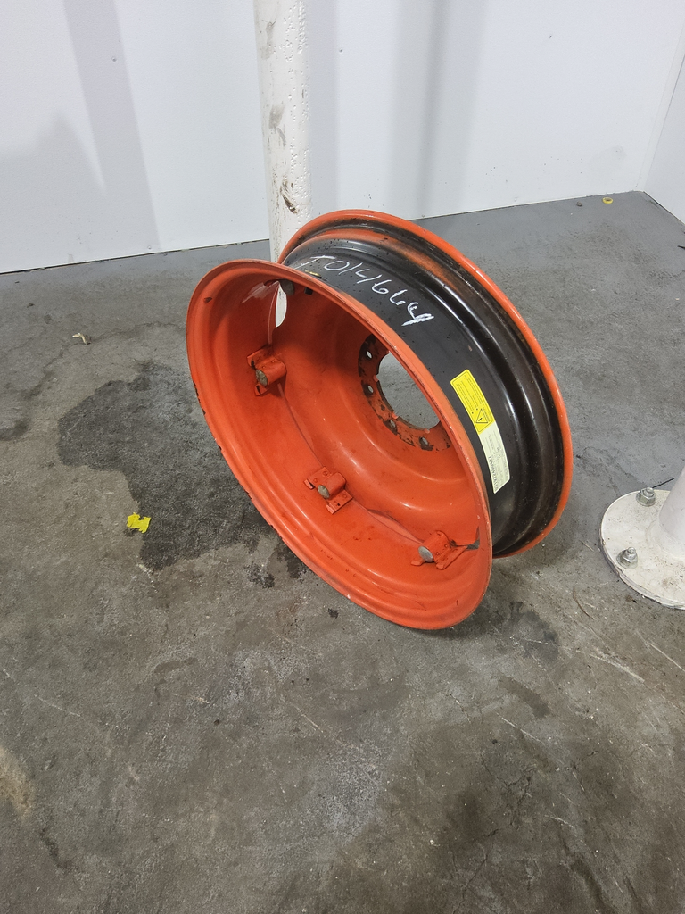 7"W x 24"D, Kubota Orange 6-Hole Rim with Clamp/Loop Style