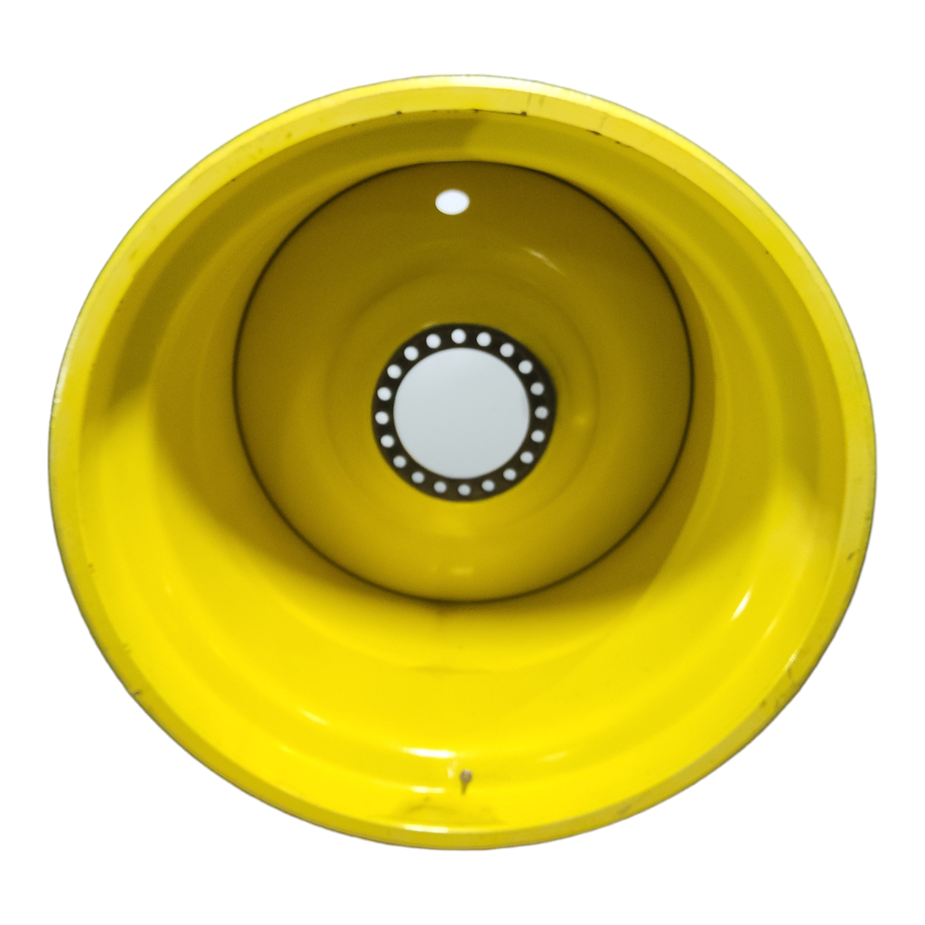 LSW 1250/35R46 Goodyear Farm DT830 Optitrac R-1W on John Deere Yellow 20-Hole Formed Plate 85%