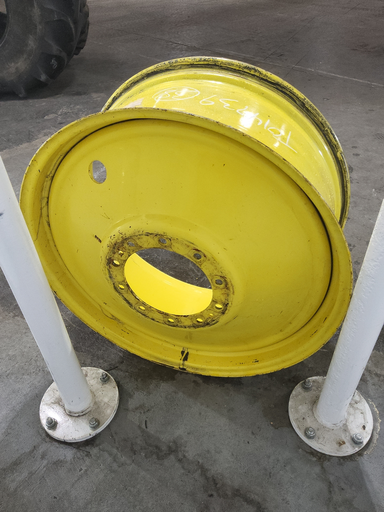 16"W x 38"D, John Deere Yellow 10-Hole Formed Plate