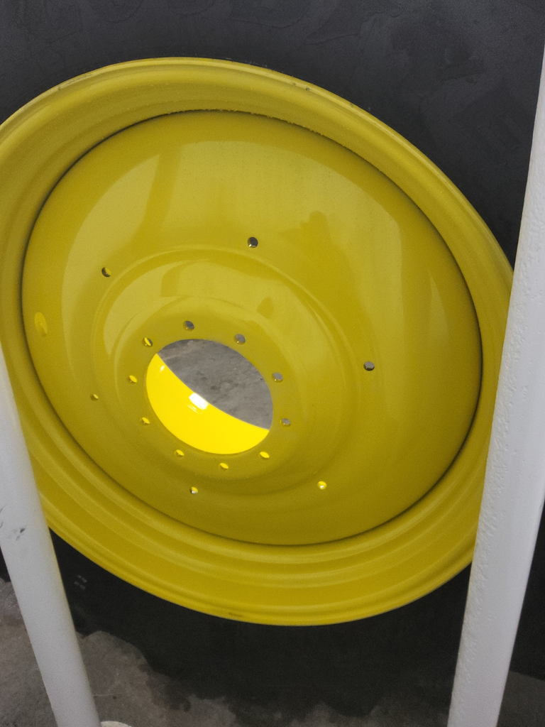 28"W x 46"D, John Deere Yellow 10-Hole Formed Plate