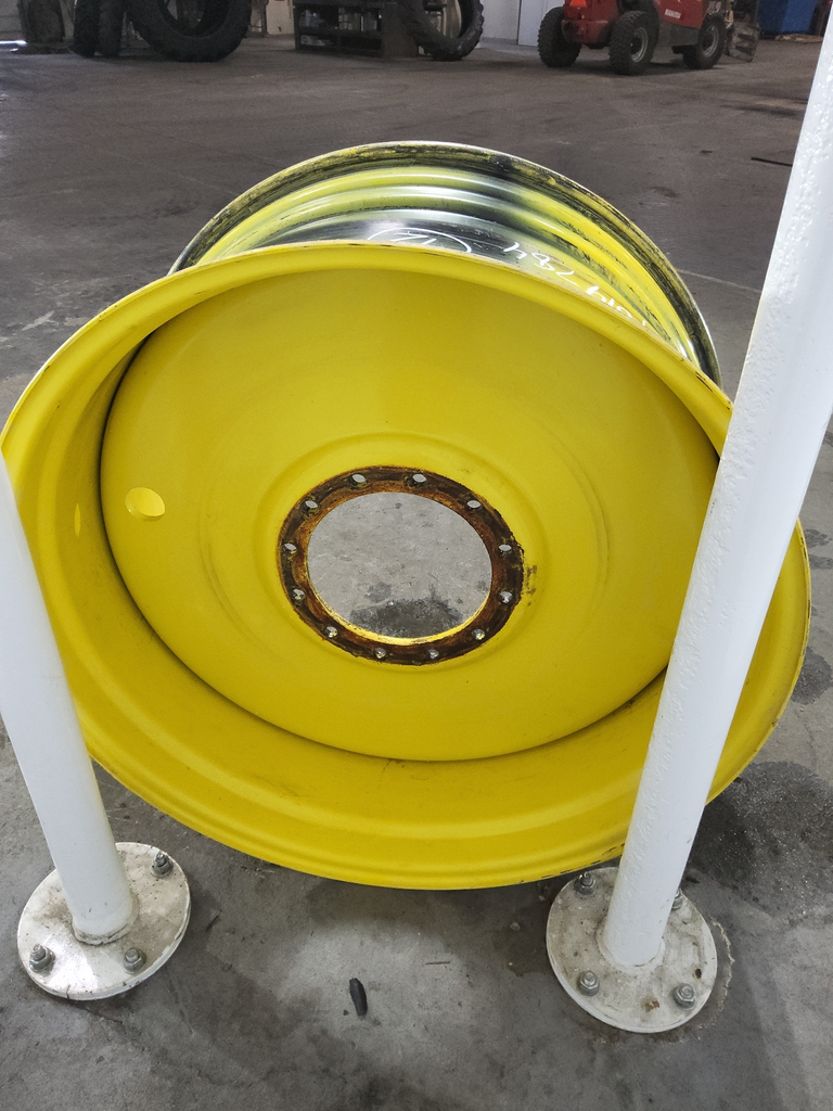 20"W x 42"D, John Deere Yellow 12-Hole Formed Plate Sprayer