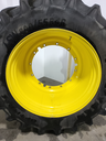 LSW IF 800/55R46 Goodyear Farm DT830 Optitrac R-1W on John Deere Yellow 12-Hole Stub Disc Sprayer 70%