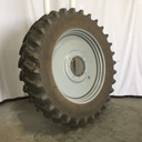 480/80R50 Firestone Radial Deep Tread 23 R-1W on Agco Corp Gray 10-Hole Formed Plate W/Weight Holes 85%