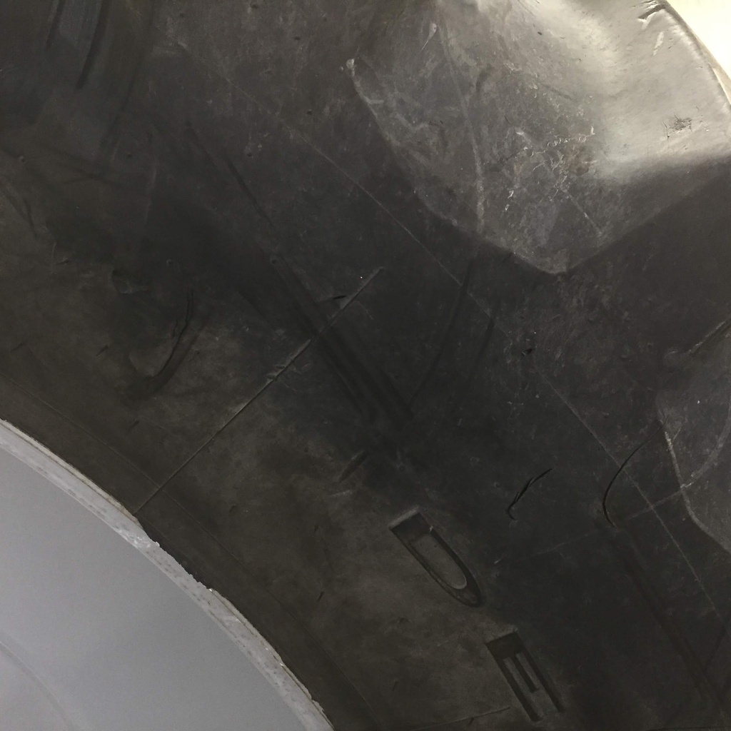 480/80R50 Firestone Radial Deep Tread 23 R-1W on Agco Corp Gray 10-Hole Formed Plate W/Weight Holes 85%