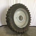 480/80R50 Firestone Radial Deep Tread 23 R-1W on Agco Corp Gray 10-Hole Formed Plate W/Weight Holes 85%